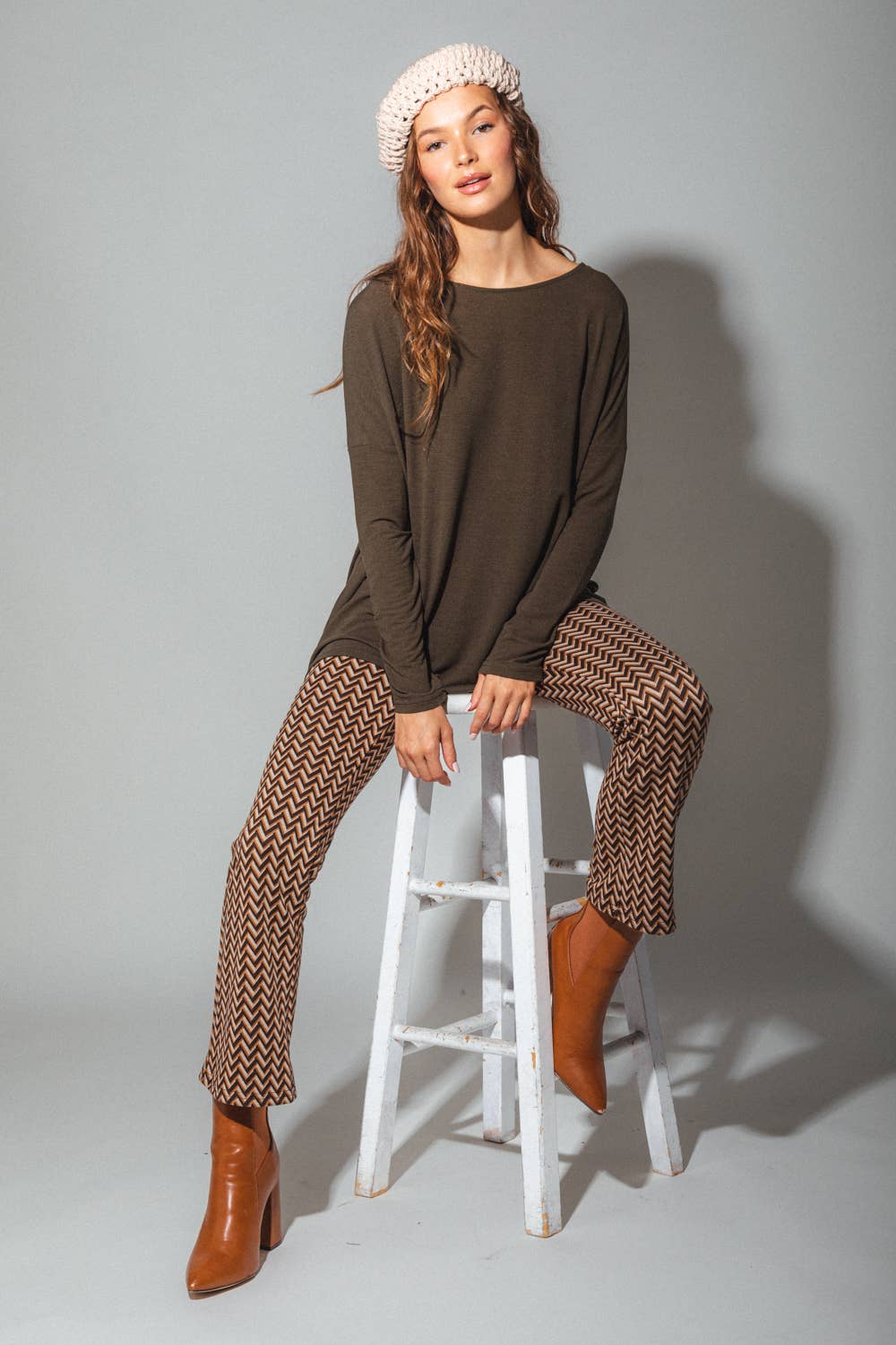 VERY J – Calças - Mulher por atacado – Calça fit de leggings estampada NP7009510