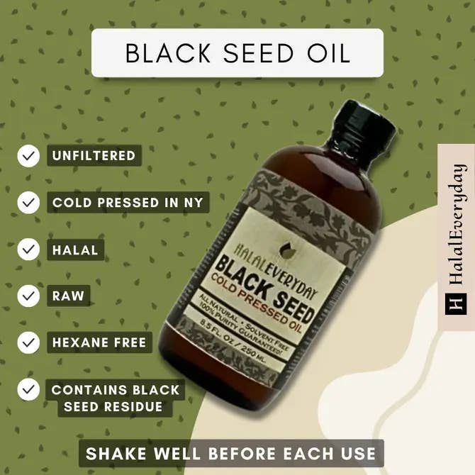 HalalEveryDay - Wholesale Oral Supplement/Vitamin - Black Seed Oil 1 Gallon/7lbs Jug Plastic Jug