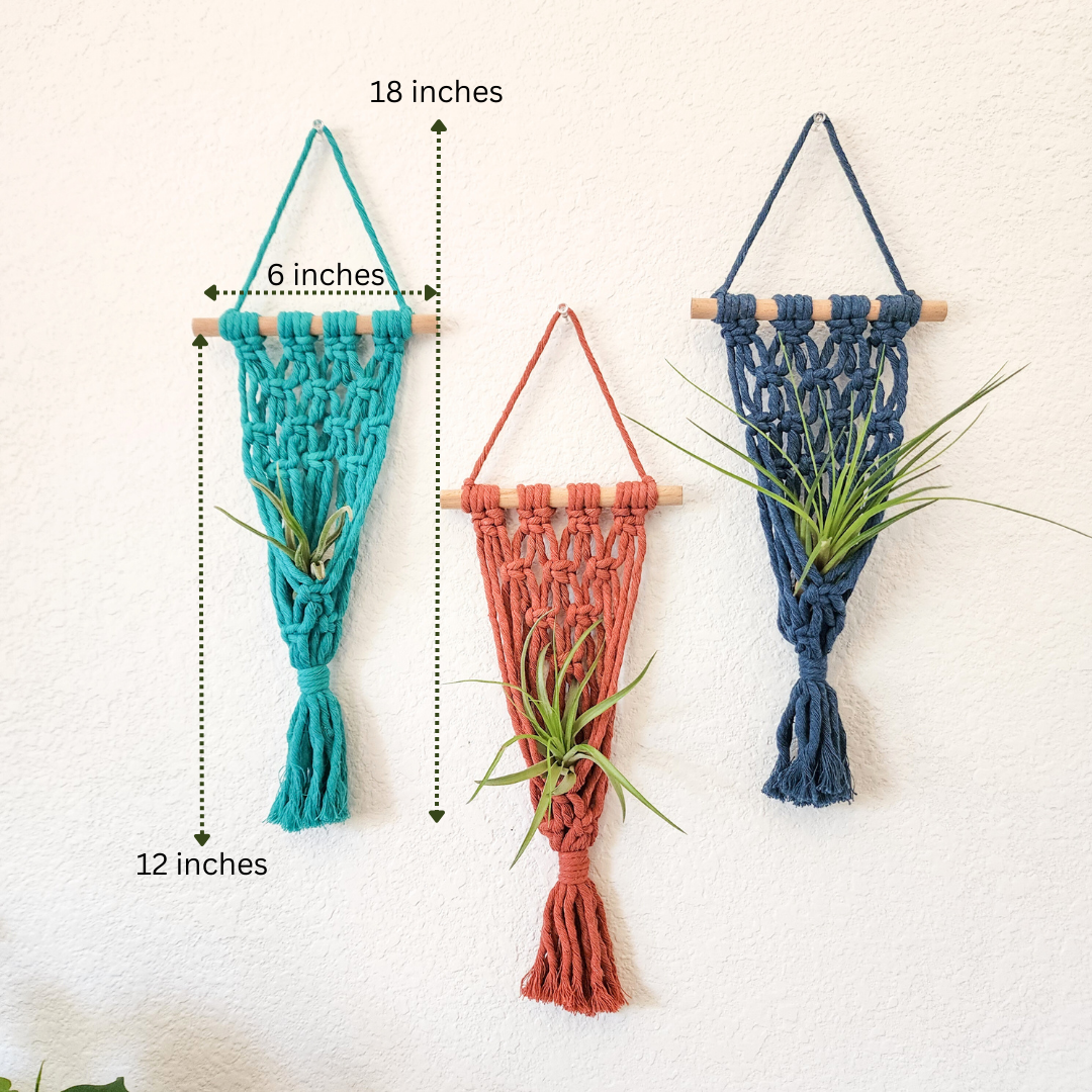 Handmade By Uruba - Wholesale Hangende plantenbak - Handgemaakte macramé houders voor luchtplanten8