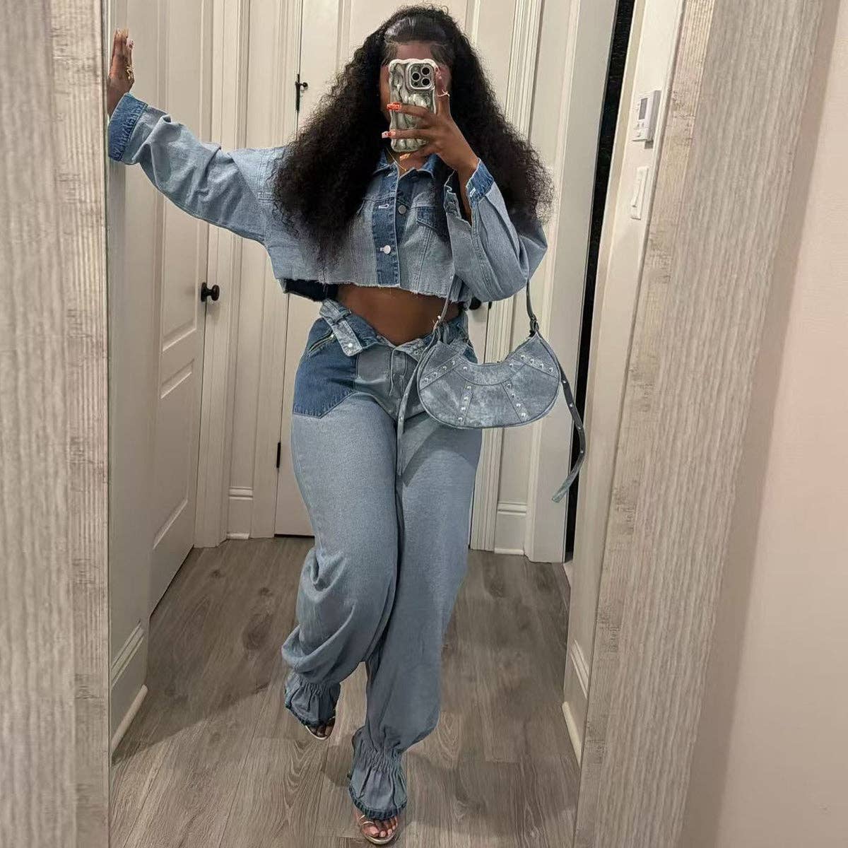 Blue Women Fashion Color Denim Set for a Stylish Look for wholesale on Faire1