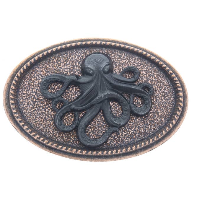 Fibbia Octopus, 4", prodotta negli Stati Uniti per la vendita all'ingrosso da parte di HHH Designs
