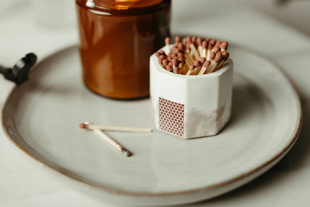 Tenn Prairie - Vendita all'ingrosso Portafiammiferi - Portafiammiferi in Cemento – Bicolore con Fiammiferi di Sicurezza da 2 Pollici15