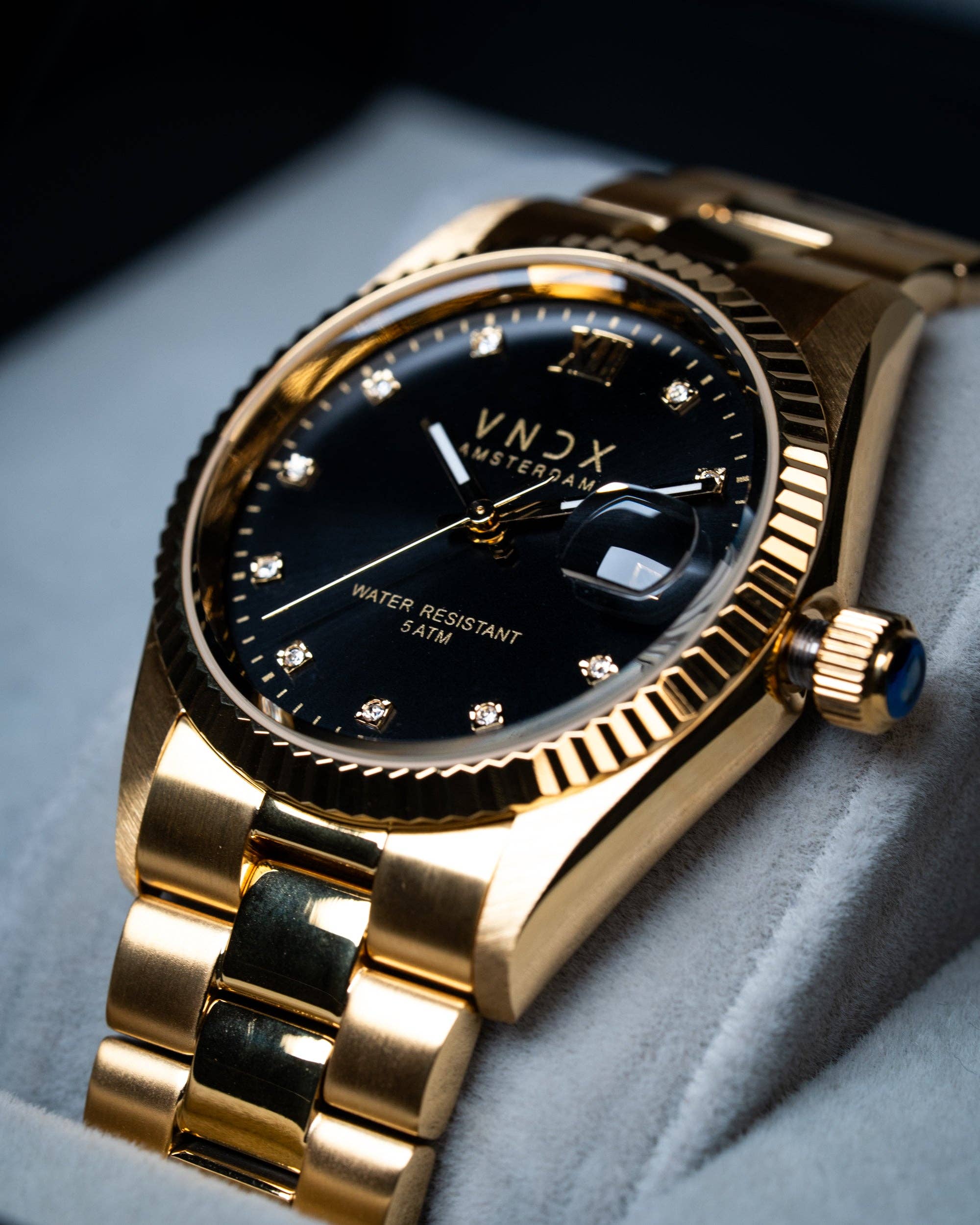 VNDX Amsterdam - Venta al por mayor Reloj de pulsera - Mujer - Dare Devil Medio Oro Negro2