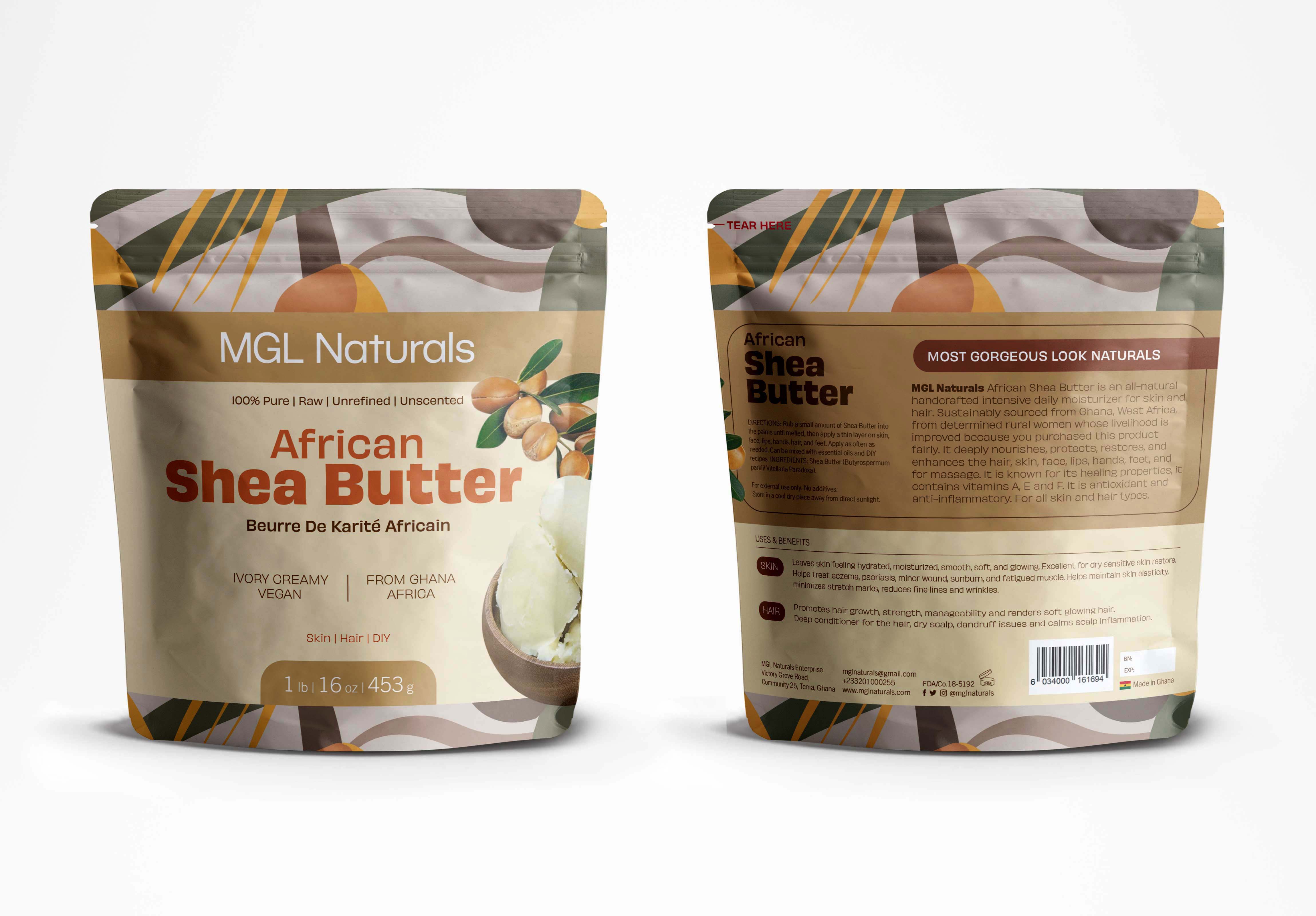 Ivoor Biologische Afrikaanse sheaboter ivoor voor groothandel op Faire2