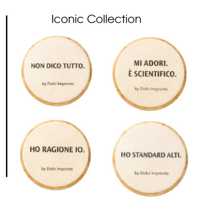 Dolci Impronte | COLLECTION ICONIQUE Biscuit Rond Italie pour la vente par Fifty Srl - Dolci Impronte The Italian Pet Pastry