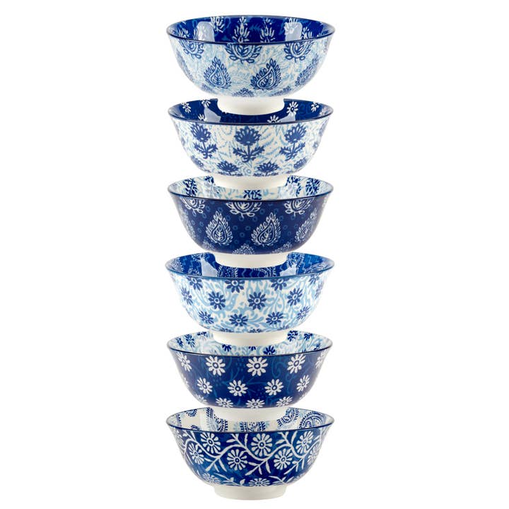 Carnival Blue All Purpose Bowl 6.25in 6 asst for wholesale by Certified International