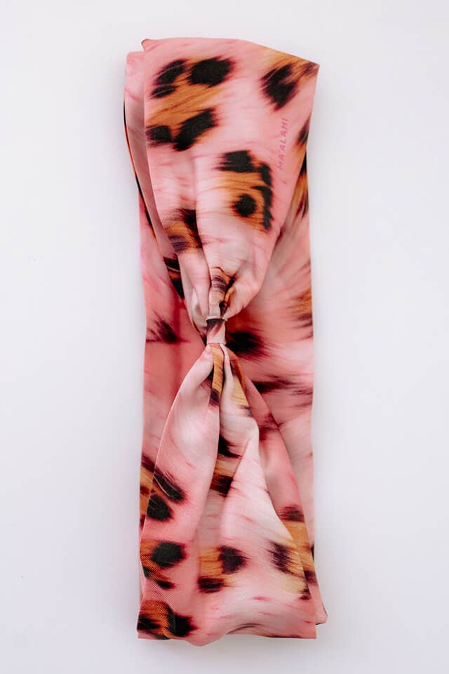 MA°ALAHI Manufaktur - Wholesale Fashion Headband - Women's - Headband with Wire Leo-Pink1