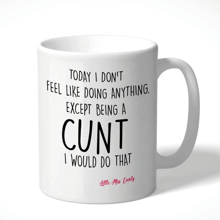 Little Miss Cunty Mug Being a cunt - LMC MUG01 for wholesale by Cheeky Chops Cards & Wanky Candles