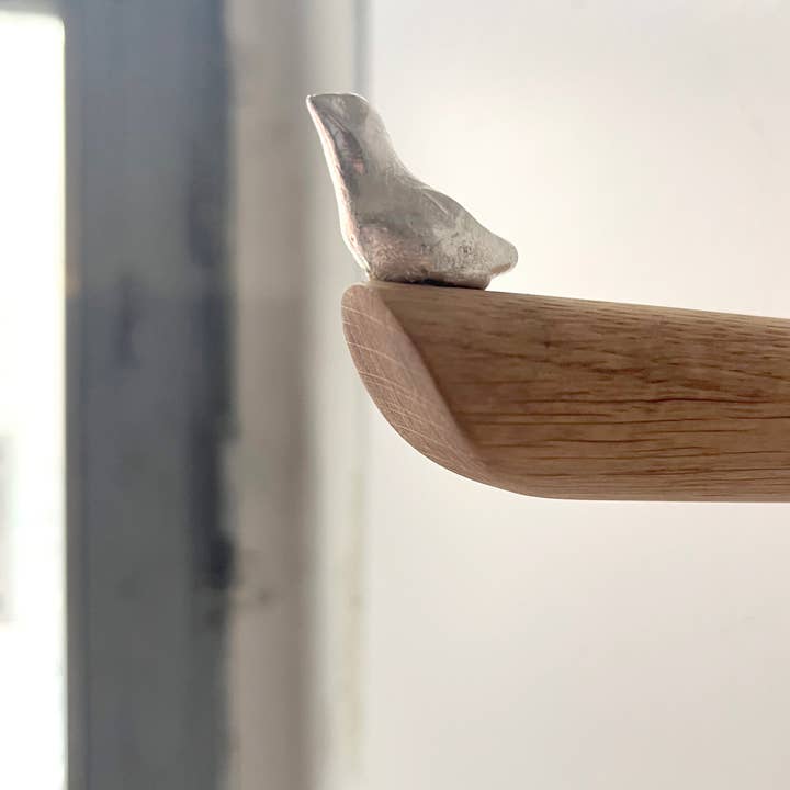 Formpoet - Wholesale Wall Hook - Bird - Coat Hook made of Oak Wood and Tin 130mm7