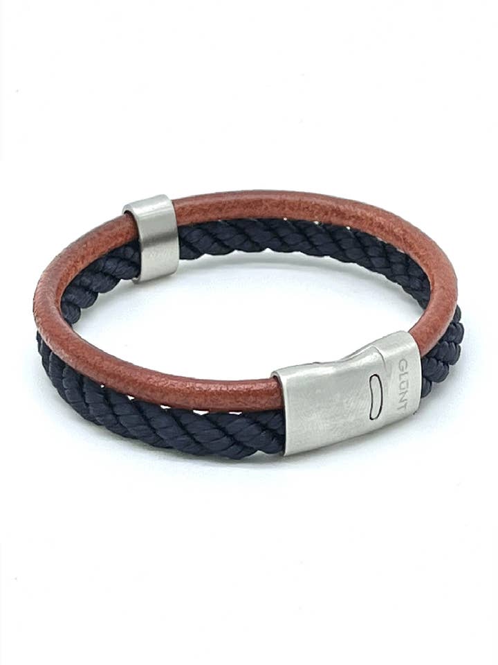 DBS BLUE NAVY - BURNED ORANGE LEATHER para venta al por mayor de GLUNT