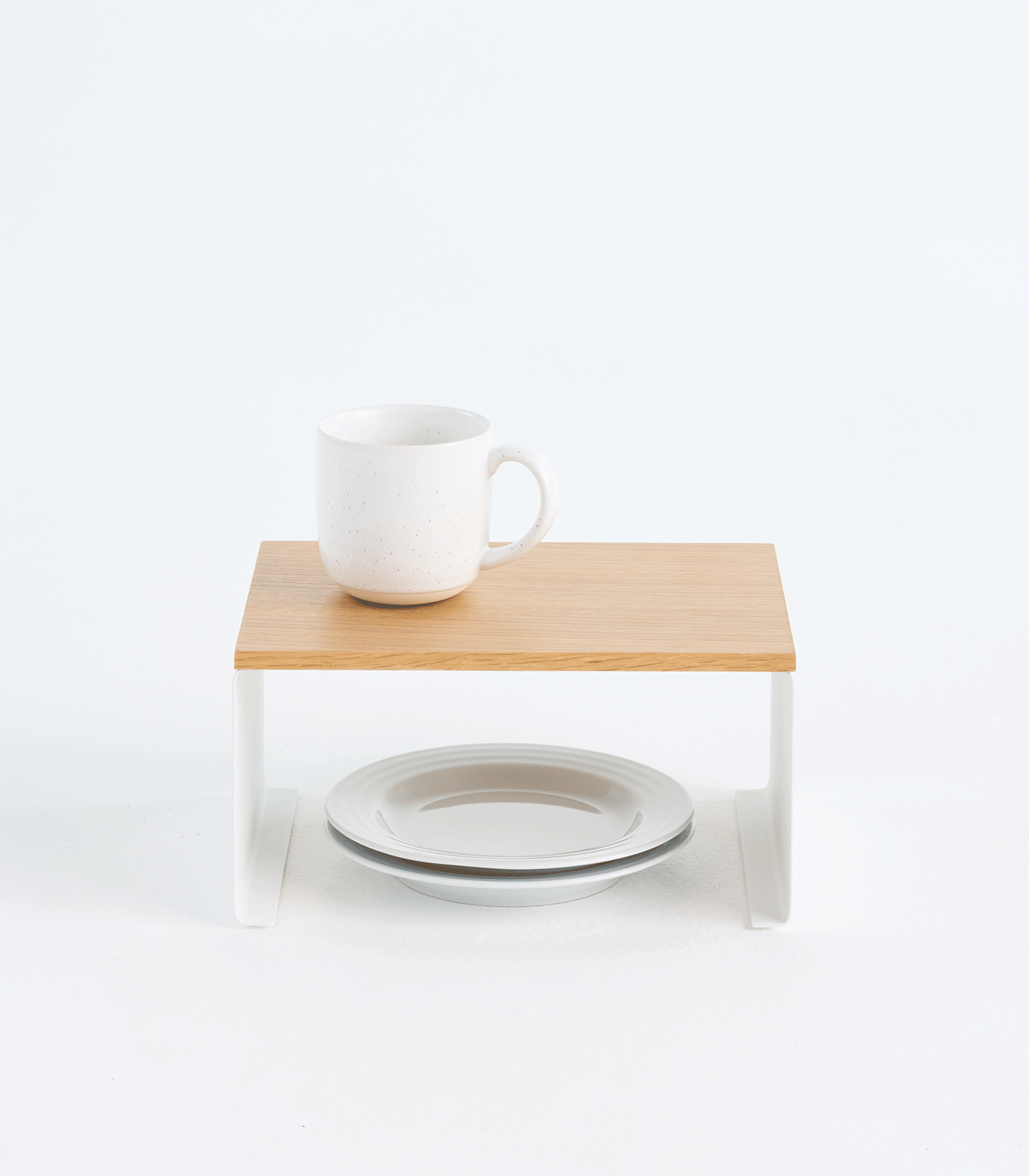 Yamazaki Home - Wholesale Free Standing Shelf - Stackable Countertop Shelf - Two Sizes - Steel + Wood15