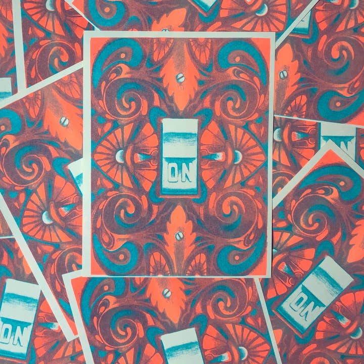 Riso Print „ON“ für den Großhandel von Psychedelic Lens