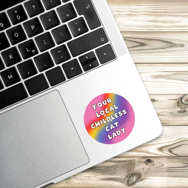 Atomic Cactus Stickers - Wholesale Sticker - Your Local Childless Cat Lady Sticker | Vinyl Sticker | Cat Lady | Novelty | Cute | Kamala Sticker | Gay Sticker2