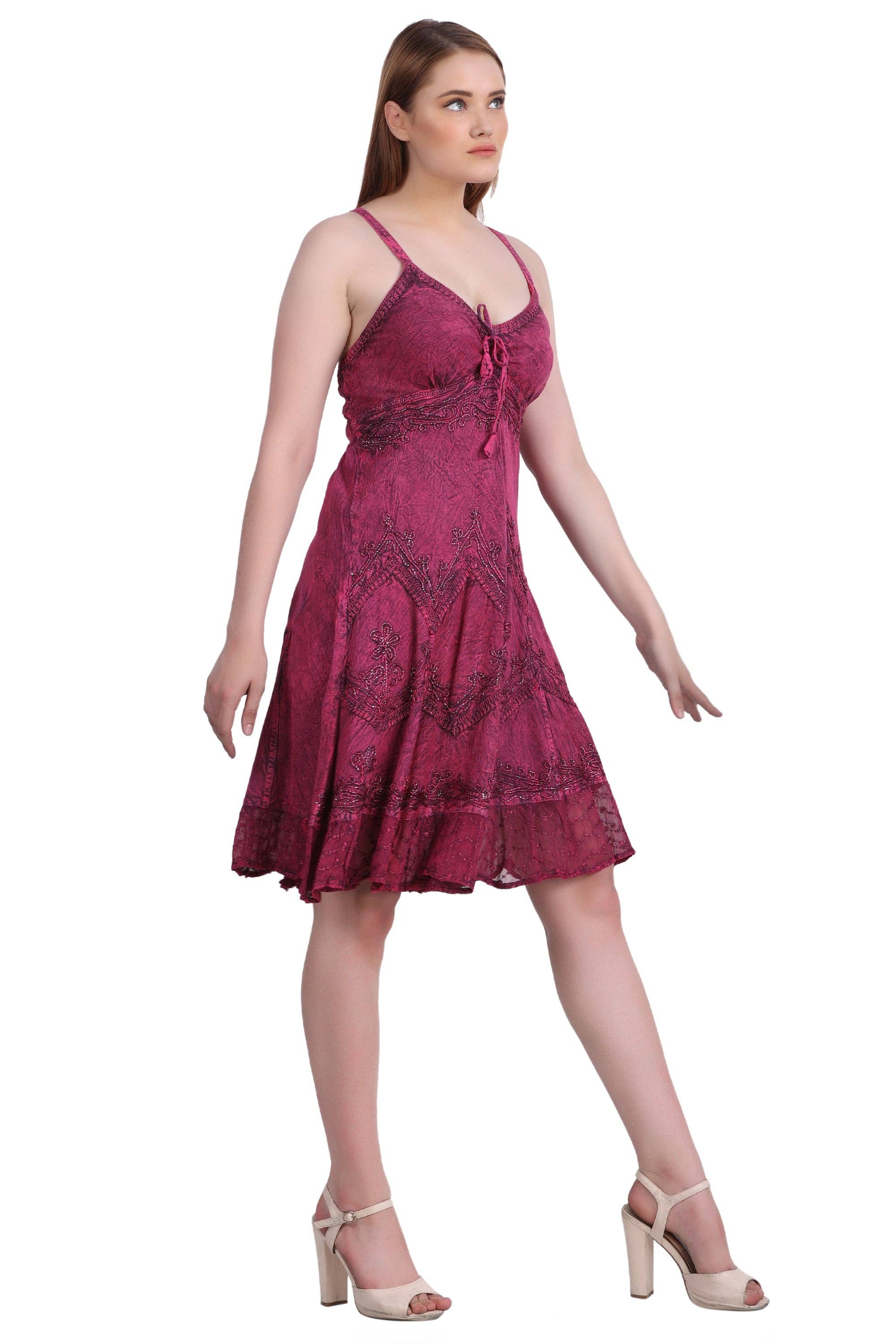 Advance Apparels - Vente Robe – femme - Robe mi-longue délavée à l'acide 130413