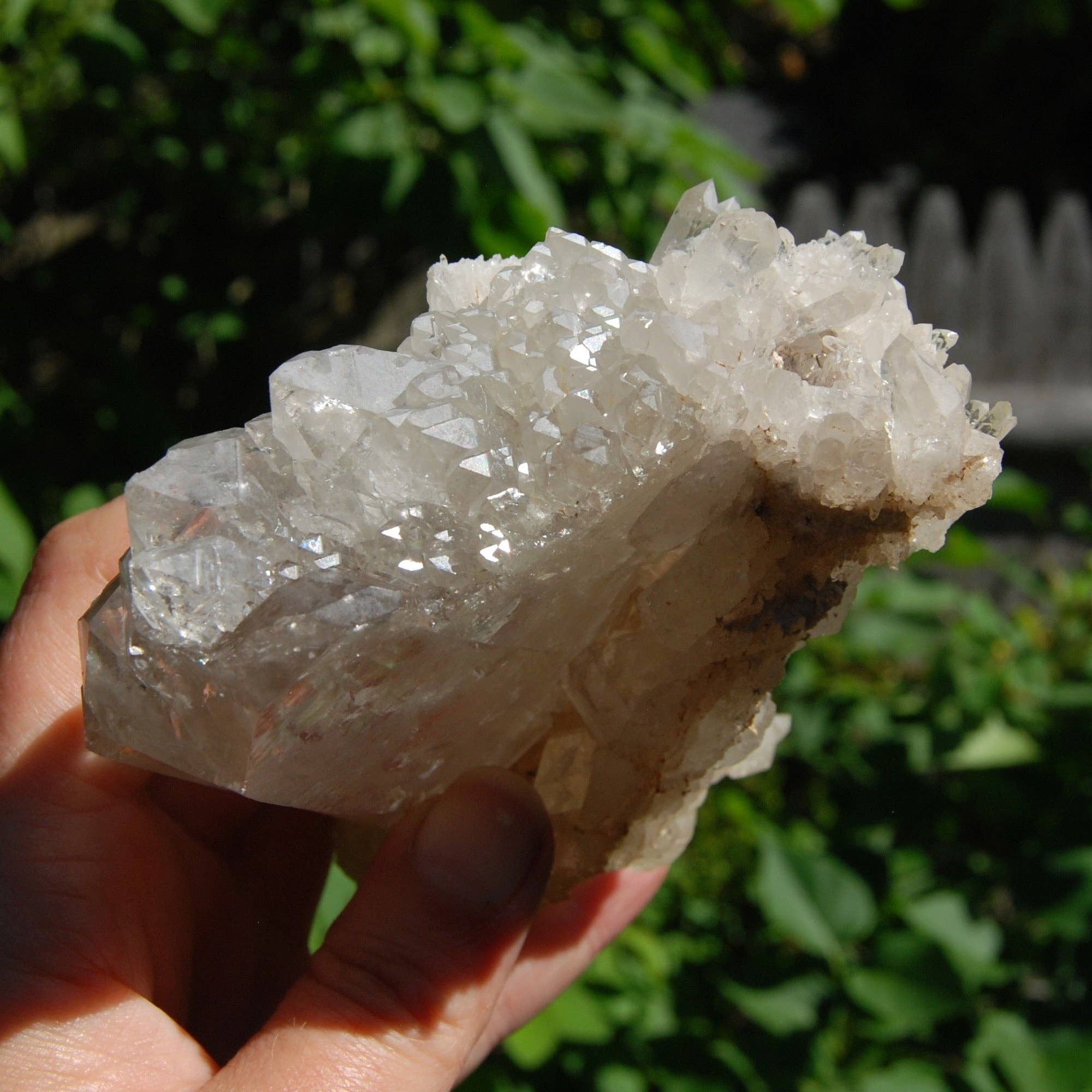 Caspar Curiosities - Wholesale Spiritual Stone/Crystal - 5.75in Ornate DT ET Clear Quartz Crystal Stacked Tabby Chain9