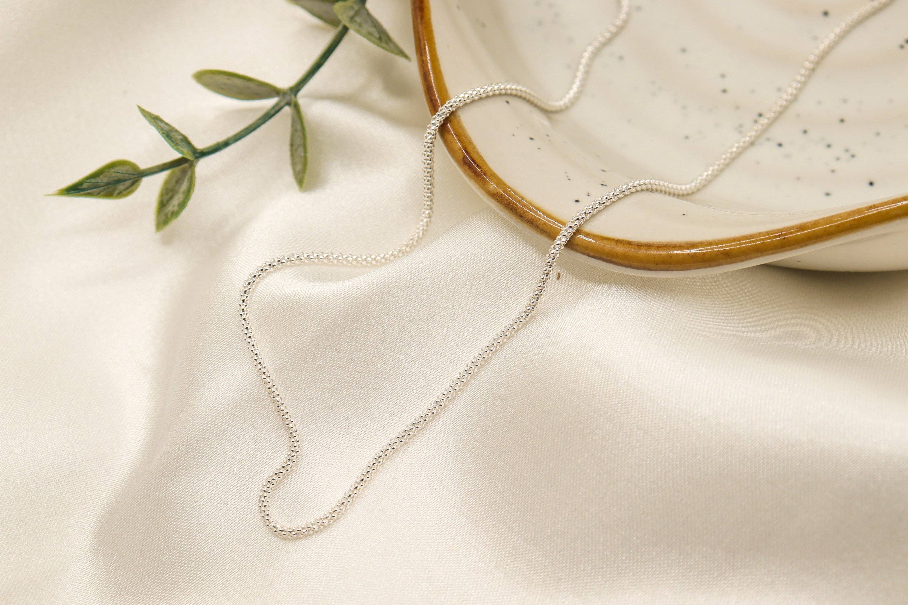 zilveren Zilveren Coreana Popcorn halsketting voor groothandel op Faire1