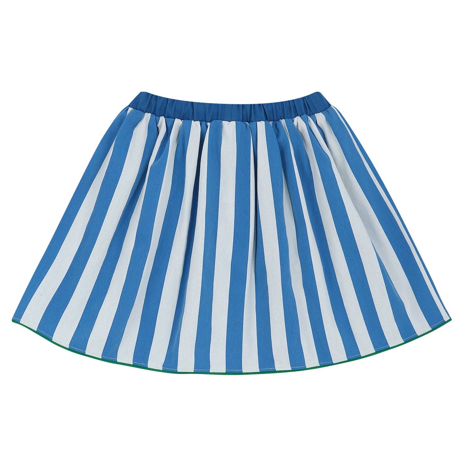ToTo Heros - Wholesale Skirt - Kids - Blue Striped Pleated Skirt1