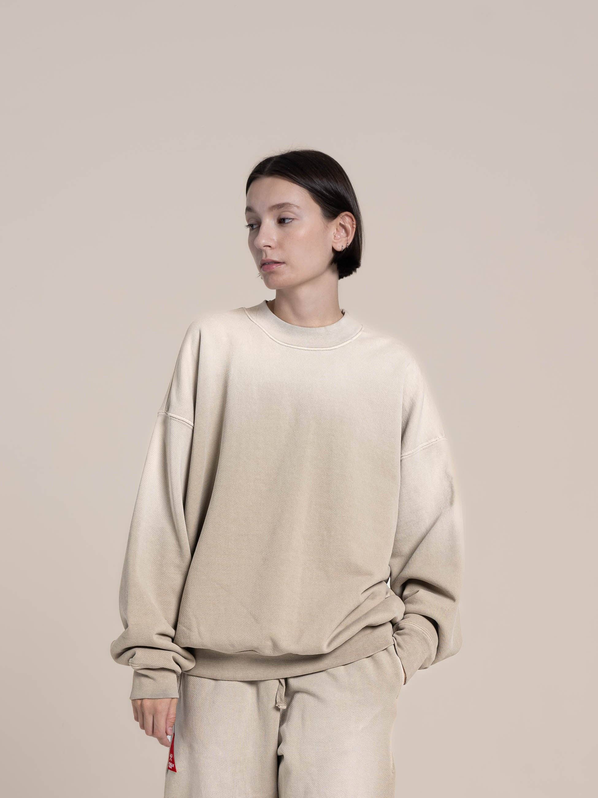 Oud hout French Terry Sweatshirt voor groothandel op Faire6