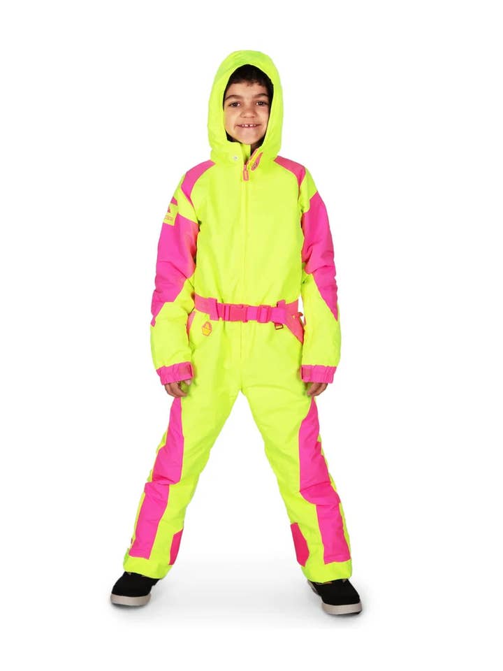 Tipsy Elves – wholesale Skidoverall – barn – Snödräkt för barn i pulverblaster - Neon ungdomsskiddräkt