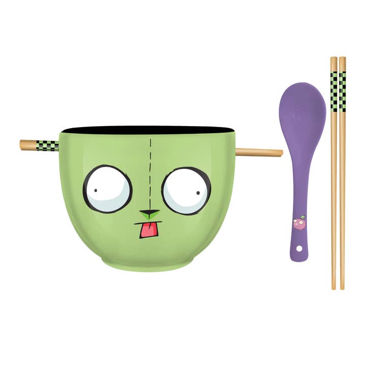 Bol à ramen en céramique 20oz Invader Zim Gir Grand Visage pour la vente par Silver Buffalo
