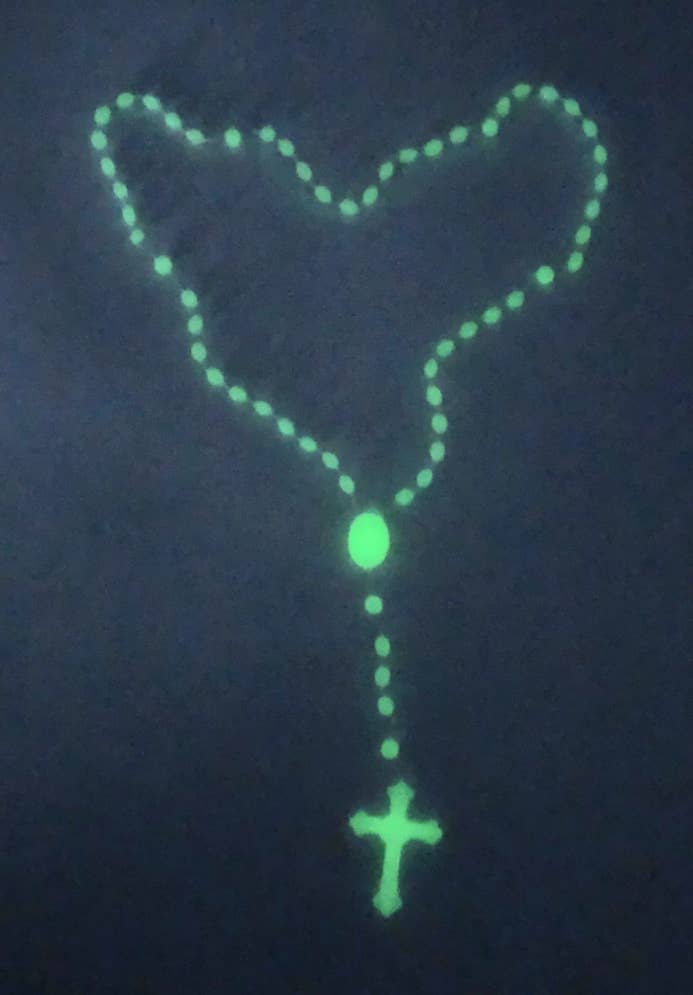Costa Articoli Religiosi - Wholesale Prayer Beads Necklace - Phosphorescent plastic and nylon rosary2