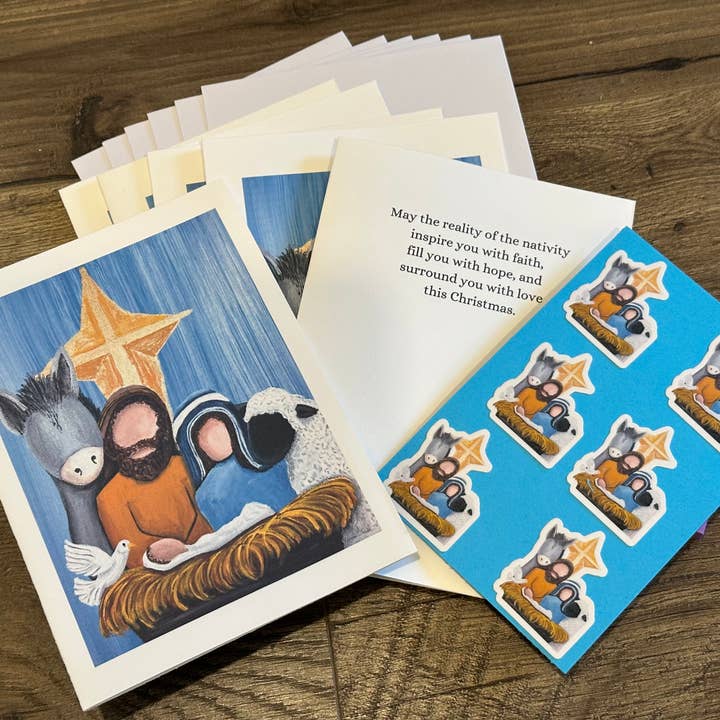 Kerstkaarten van de Heilige Familie voor wholesale door Jeremiah Dreams