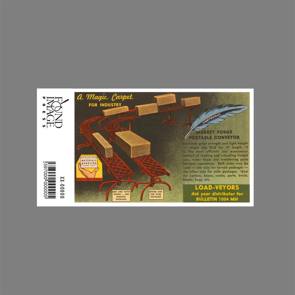 Found Image Press - Wholesale Sticker - Sticker AC-410 Market Forge Portable Conveyor Belt1