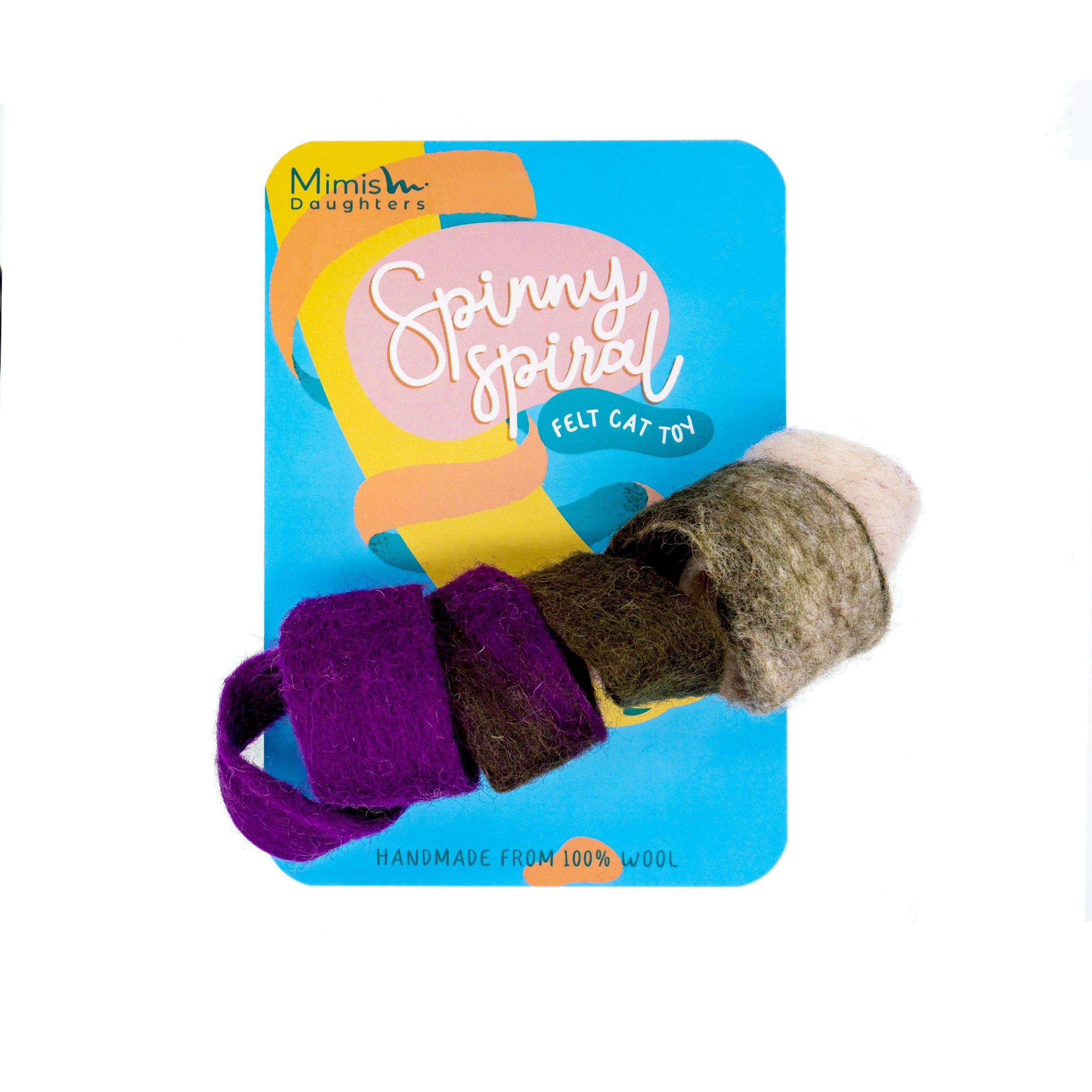Mimi’s Daughters - Wholesale Pet Toy - Cat - Spinny Spiral - Felt Cat Toy7