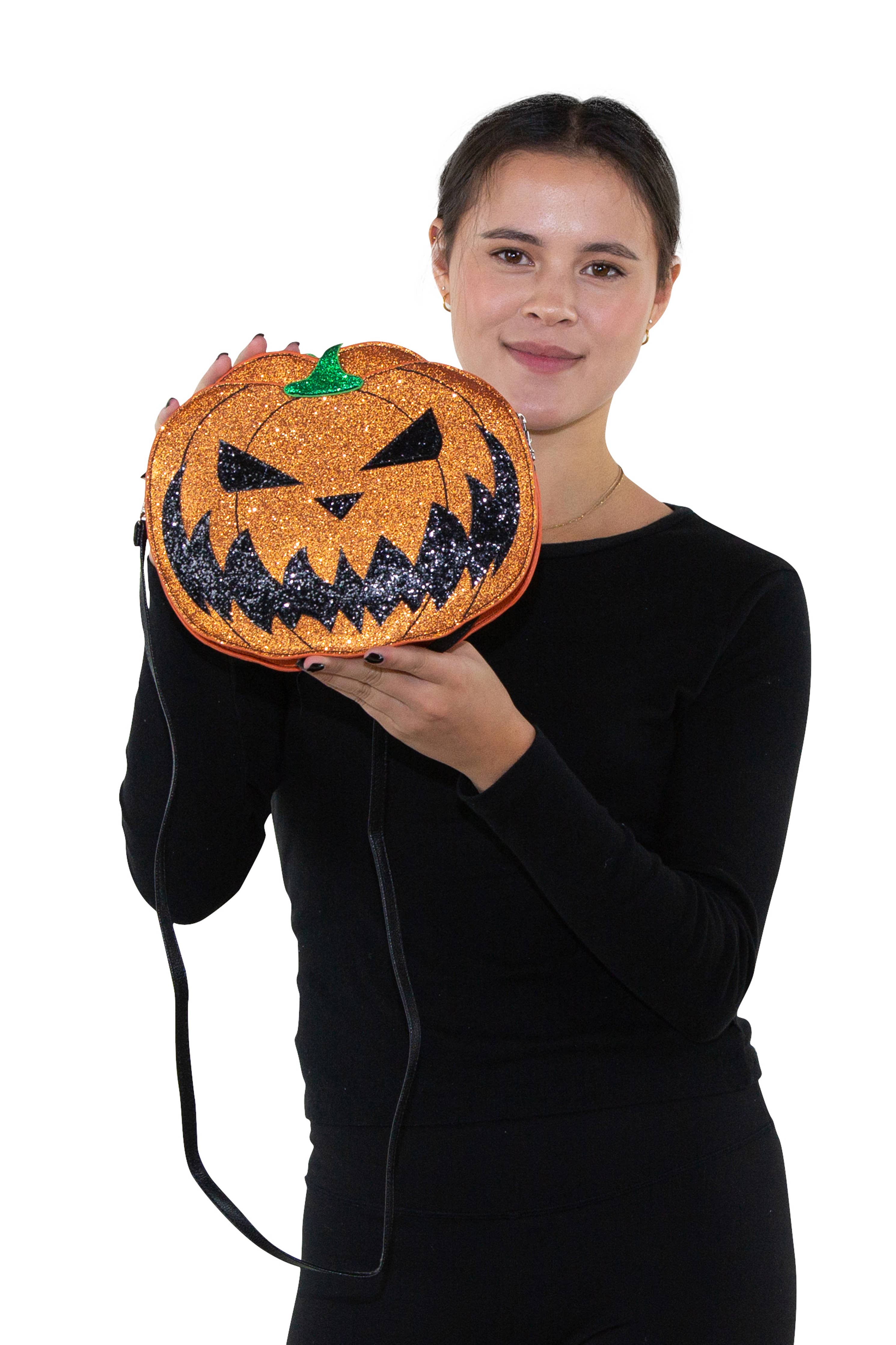 COMECO INC – Großhandel Umhängetasche - Damen – Jack-O-Lantern Umhängetasche mit zwei Gesichtern6