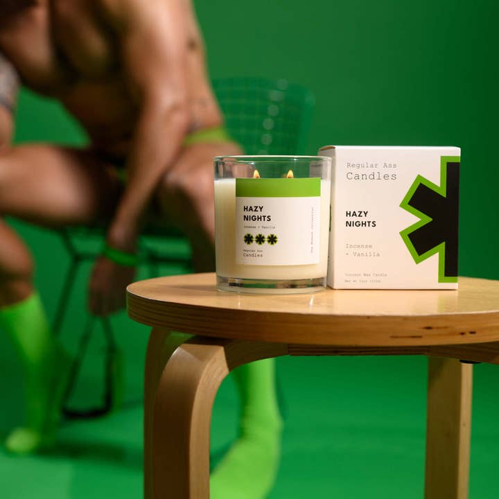 Regular Ass Candles - Wholesale Novelty Candle - HAZY NIGHTS Spiced Rum, Tobacco, Incense 11oz Candle3