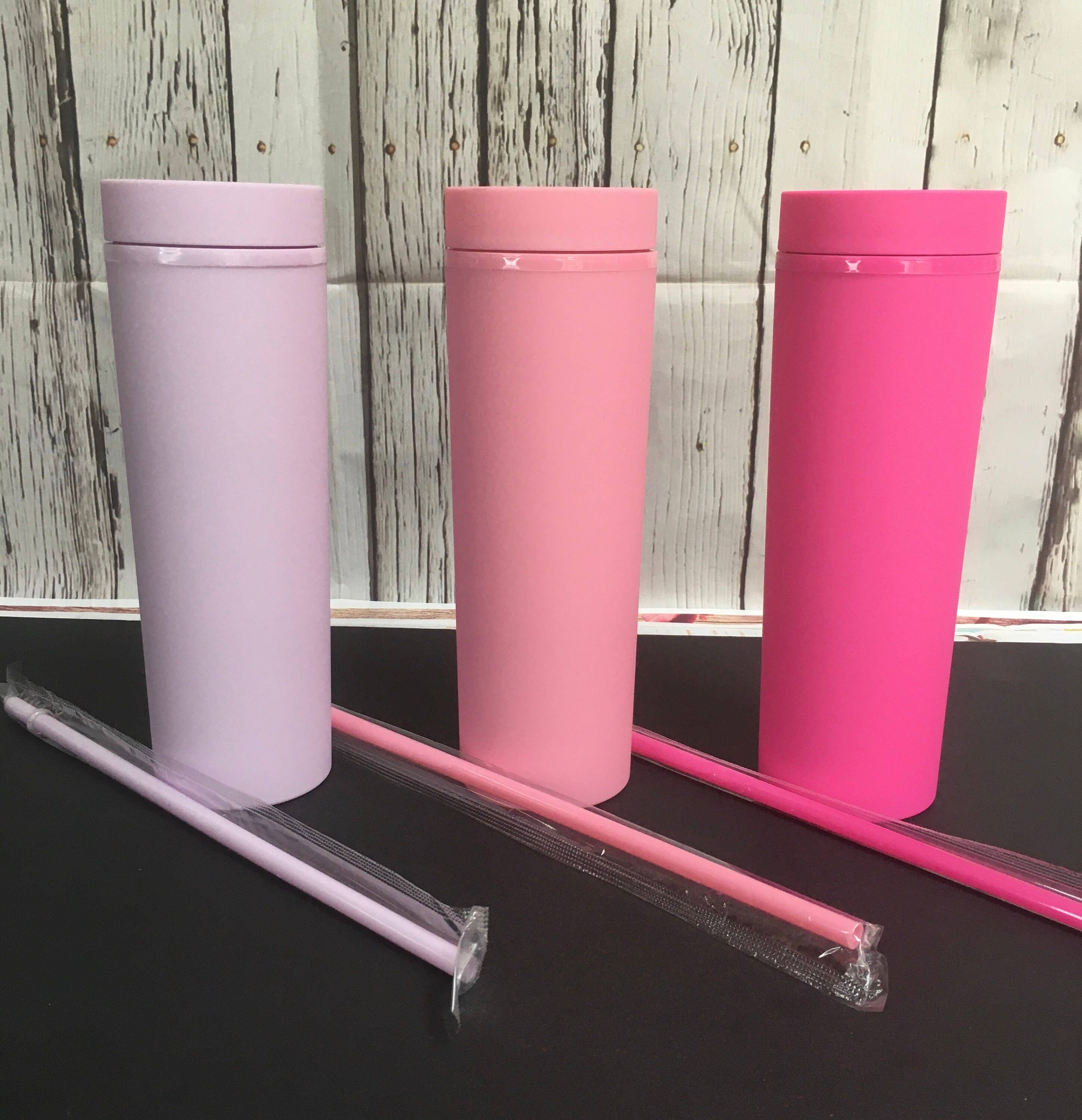 Stencil Art Canada - Vente Gourde/bouteille isotherme - Gobelet fin en acrylique double paroi 470 ml