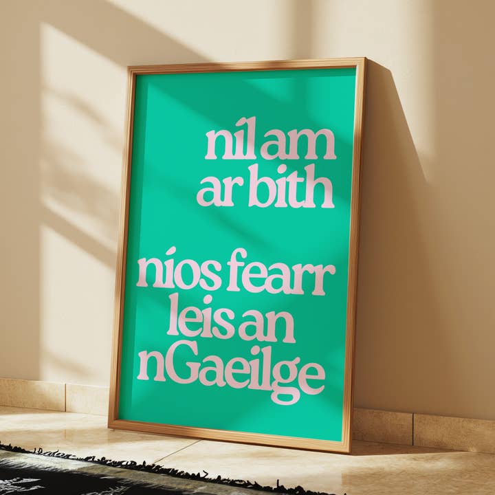 Níl am ar bith níos fearr leis an nGaeilge Print per la vendita all'ingrosso da parte di As Gaeilge