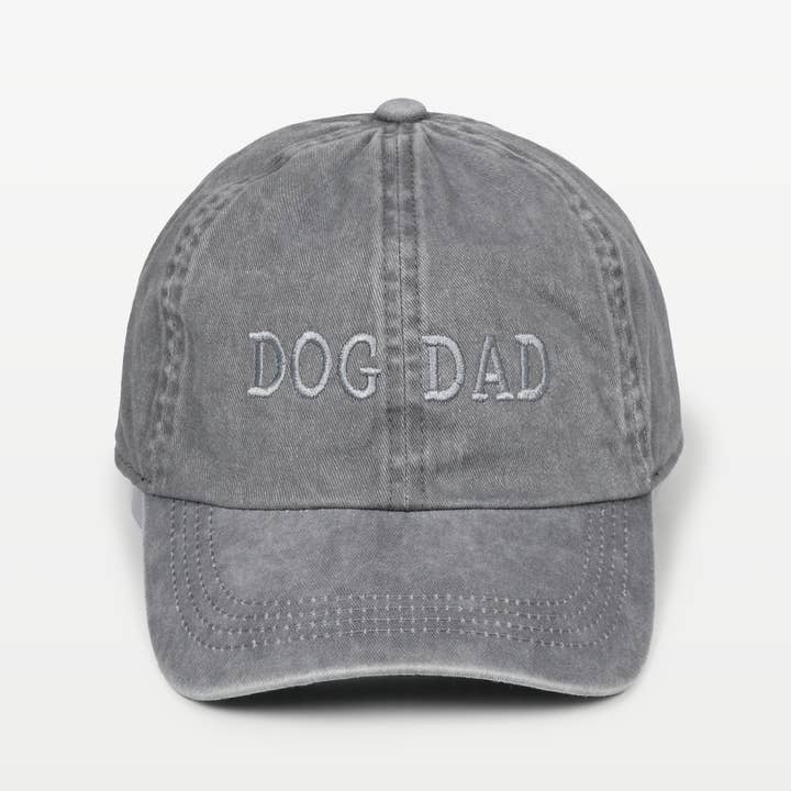 David And Young - Wholesale Baseball Cap - Men's - LCAP413 - Dog Dad Tonal Embroidered On Vintage Wash Cap4