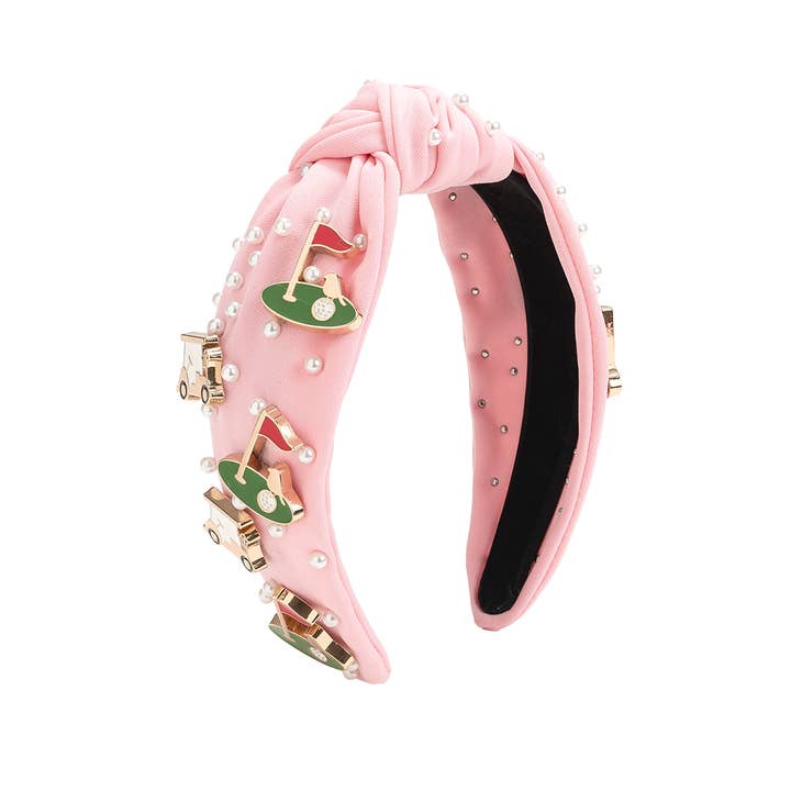 Golf Gemstone Headband - Kids Hair Accessories for wholesale by Sweet Wink