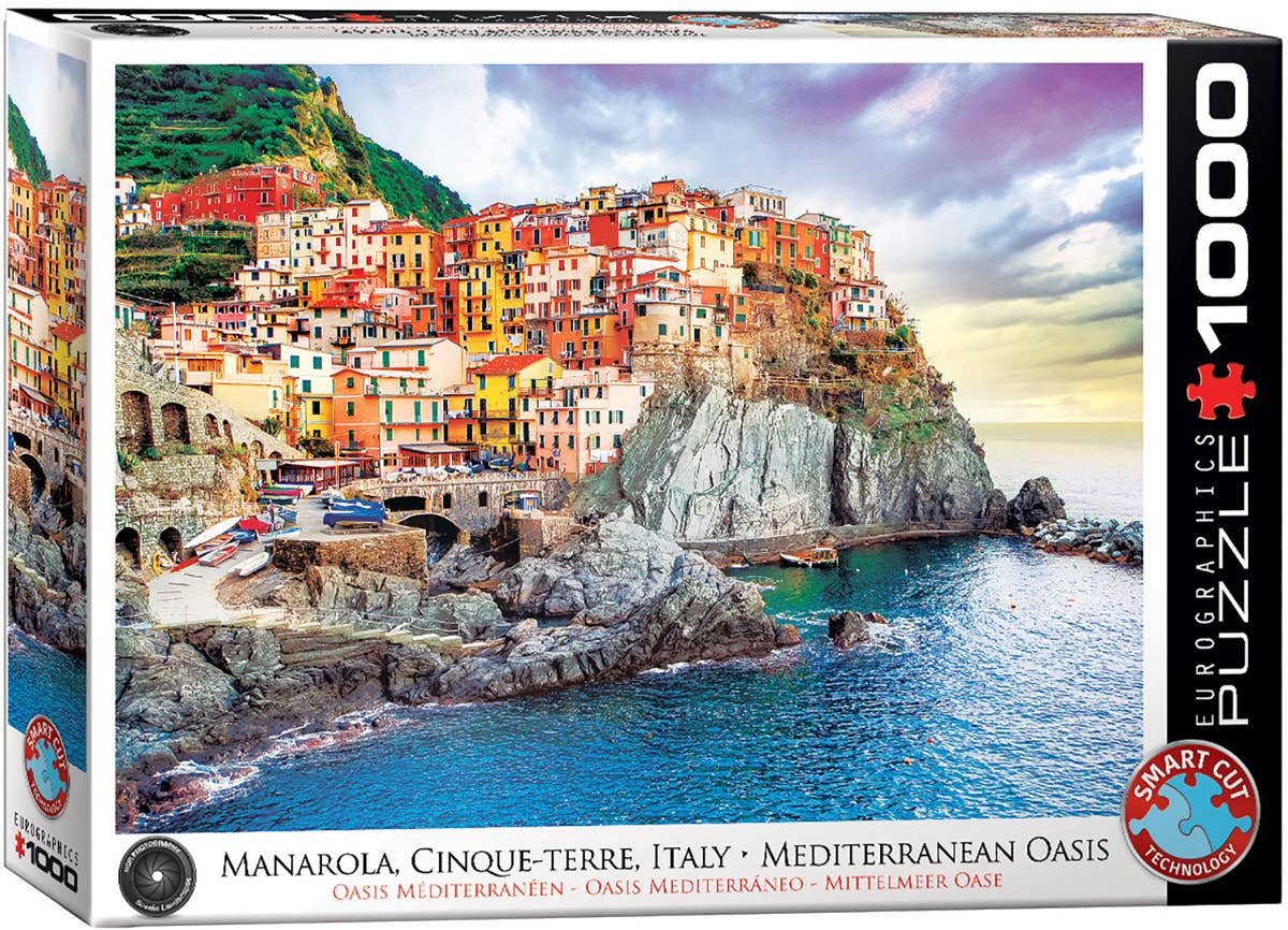 Eurographics Puzzles Europe - Wholesale Puzzle - Adult - Manarola, Cinque-Terre Mediterranean Oasis, Italy0