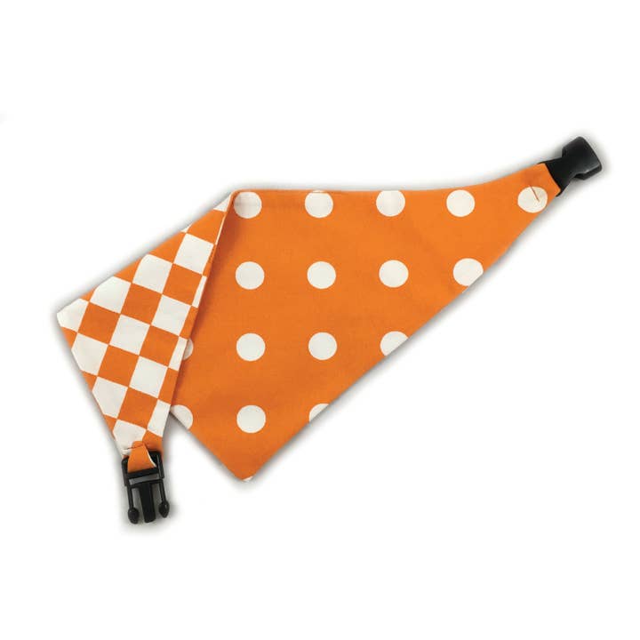 Uptown Pups - Wholesale Pet Bandana - Dog - Uptown Pups Reversible Bandana - Orange