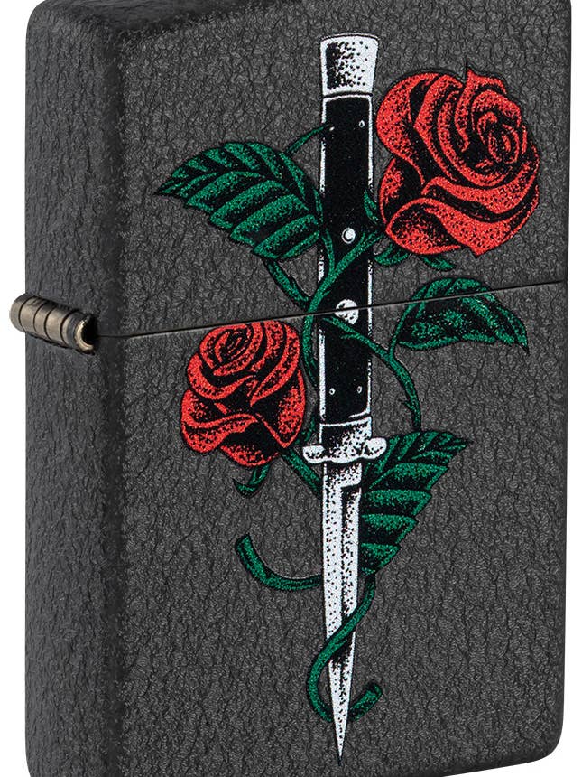 Rose Dagger Tattoo Design for wholesale by Zippo Manufacturing Company