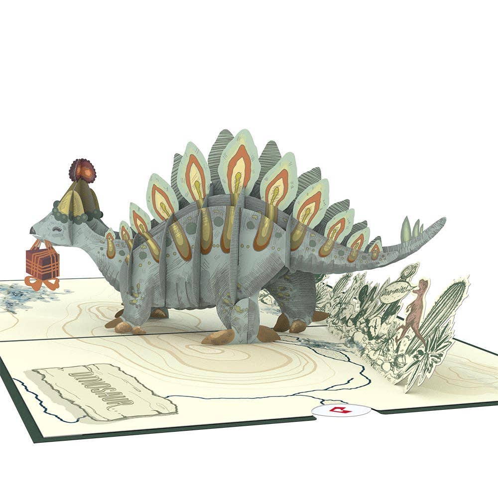 Lovepop Cards - Wholesale Birthday Card - Happy Birthday Stegosaurus 5''x7'' Card, Birthday Cards0