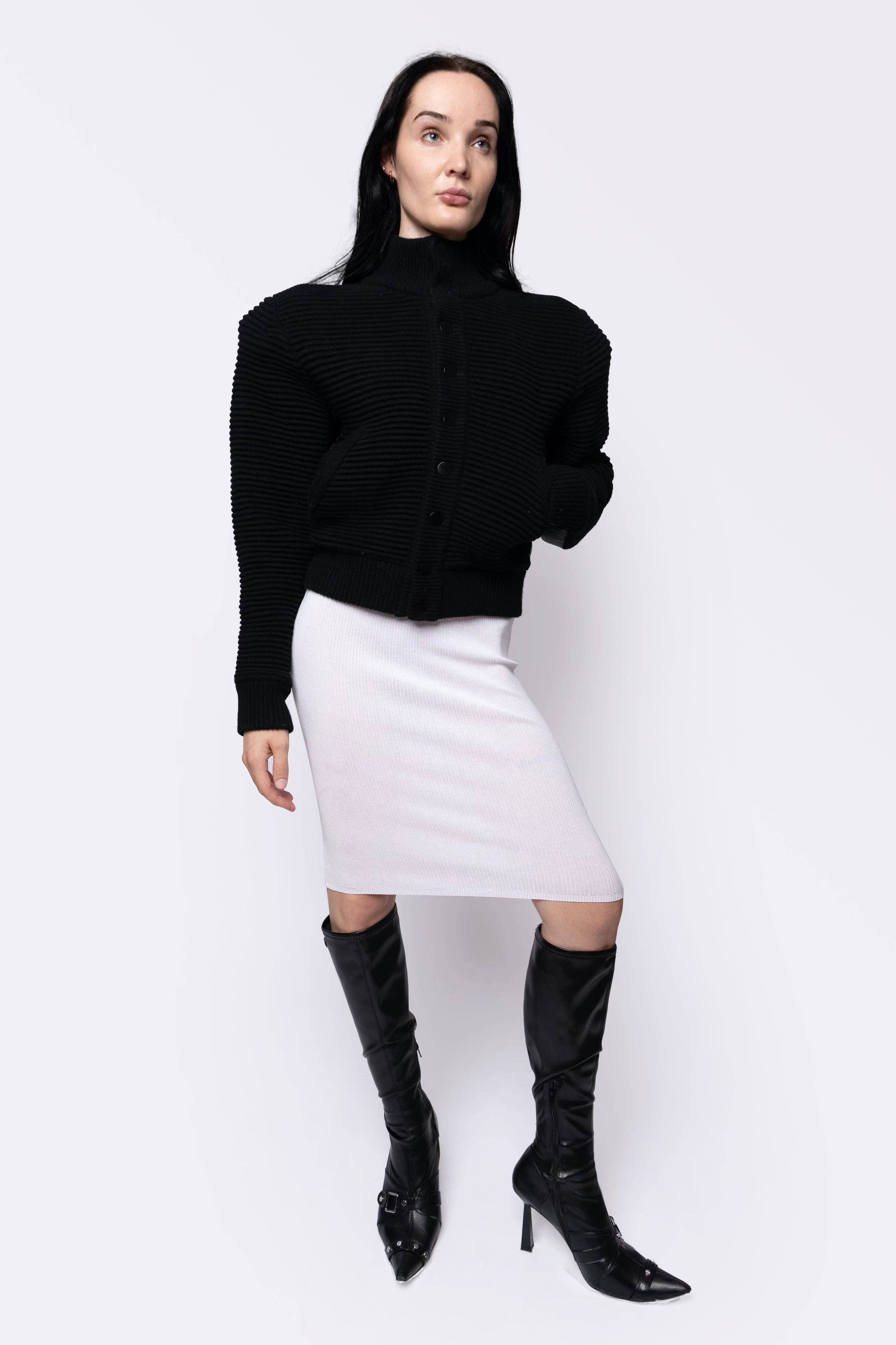 FANG - Wholesale Bomber Jacket - Men's - Power Shoulder Knitted Bomber1