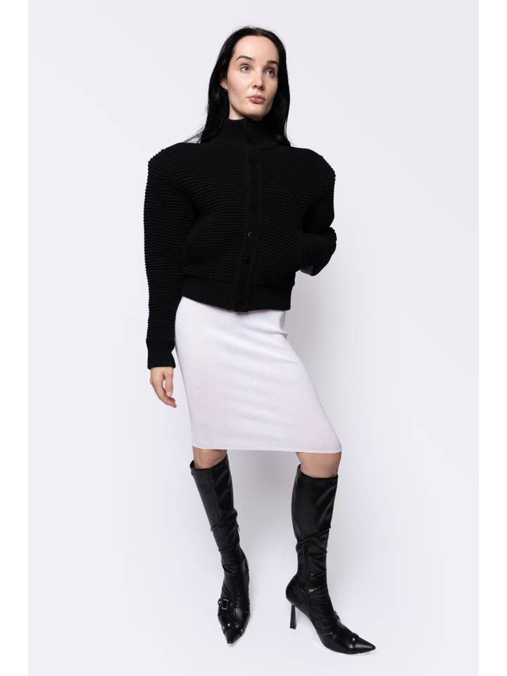 FANG - Wholesale Bomber Jacket - Men's - Power Shoulder Knitted Bomber1