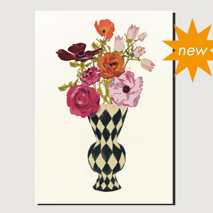 Carte de vœux JUST FLOWERS pour la vente par madame.peng