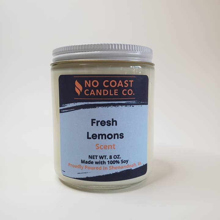 No Coast Candle – wholesale Jar/filled candle – Fresh Lemons