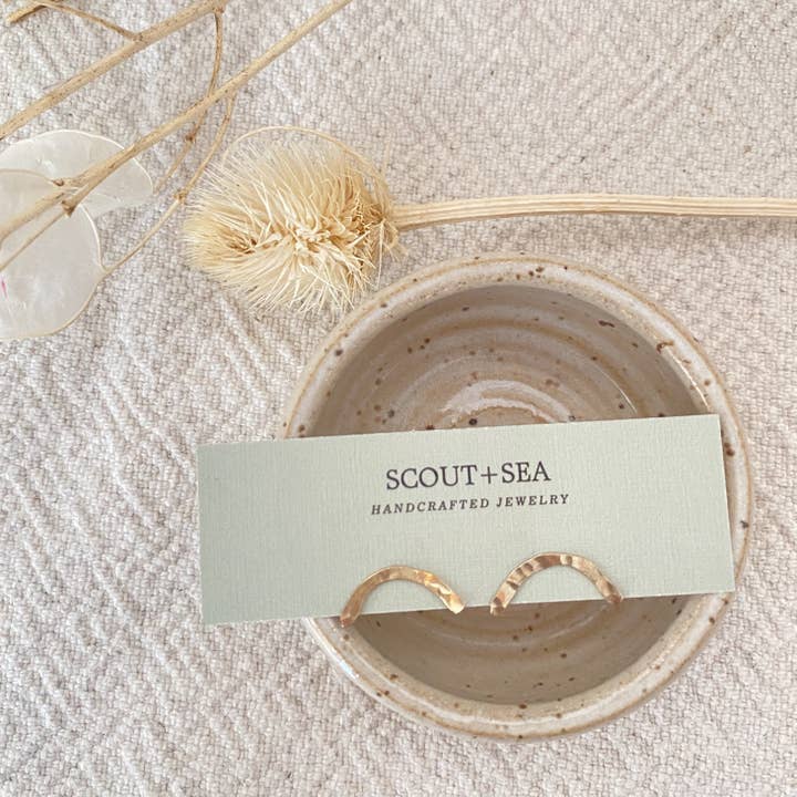 Goldie Arch Studs for wholesale by Scout and Sea