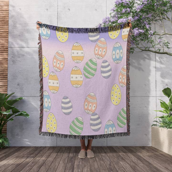 3dRose - Wholesale Throw Blanket - 3dRose, Easter Eggs, Blanket2