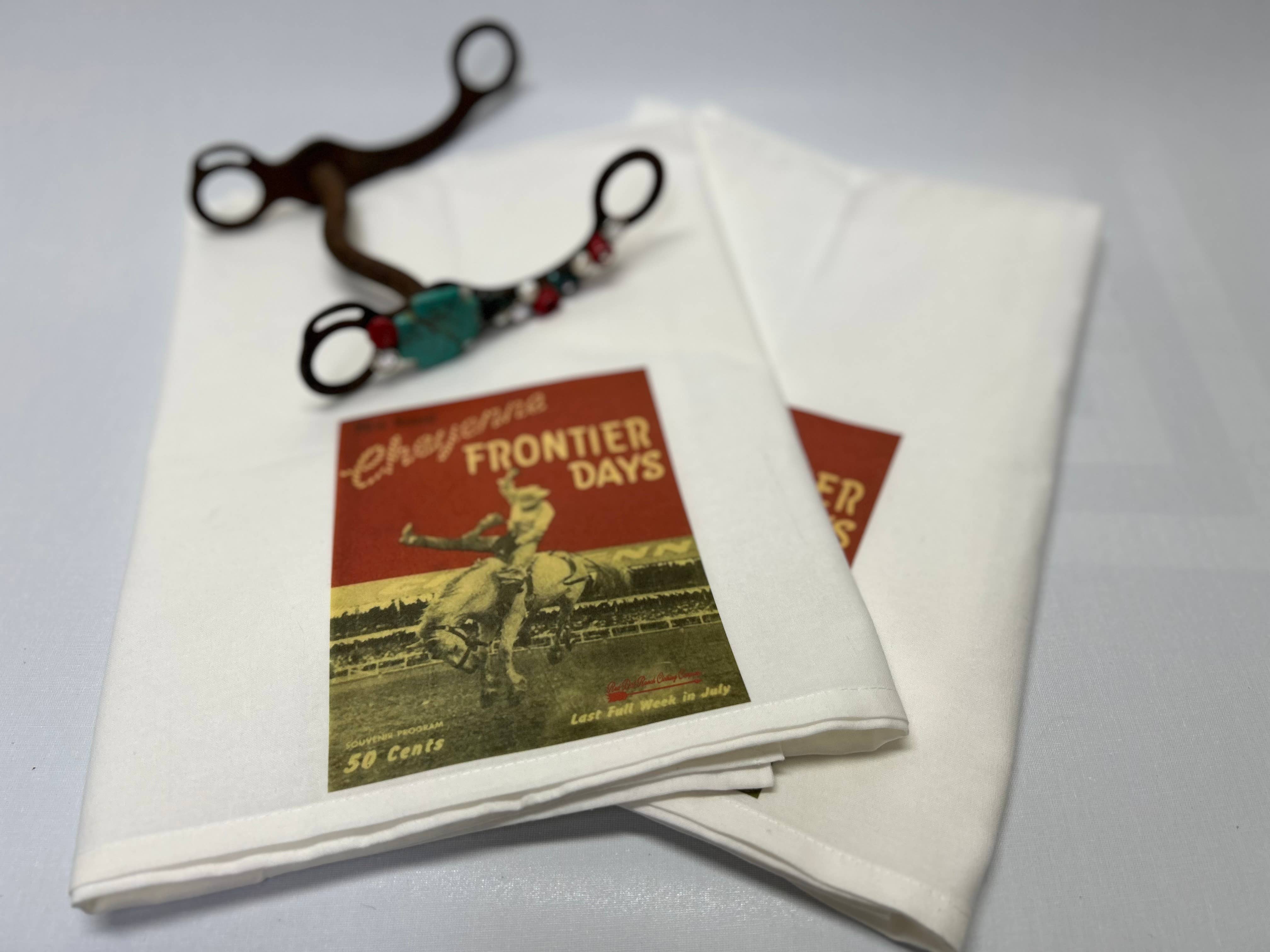 Red Dirt Ranch Clothing Company - Wholesale Tea Towel - Dish Towel Cheyenne Frontier Days 0