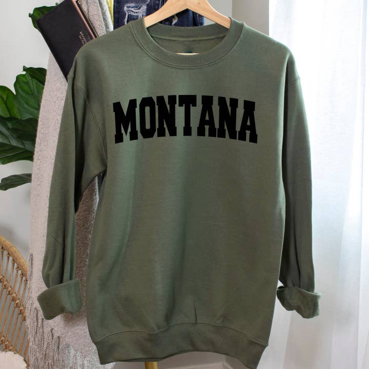 BASIC MONTANA CREWNECK for wholesale by Back Road Designs