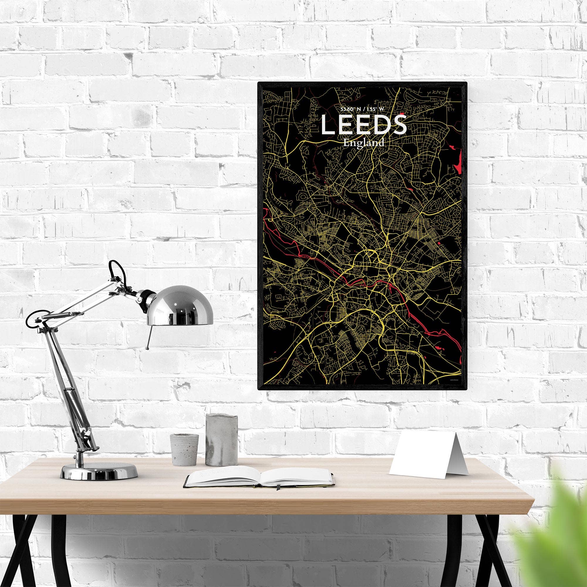 OurPoster.com – wholesale Poster – Leeds karta affisch7