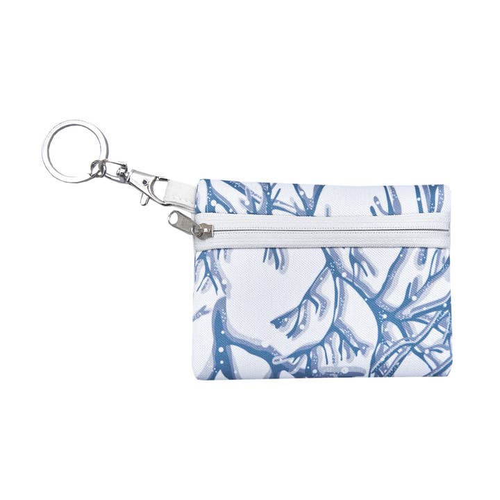 Beachcombers - Wholesale Pouch - Women's - Coral ID Pouch With Keychain0