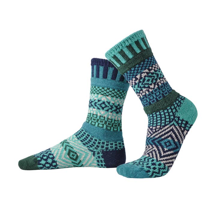 Evergreen Crew Socks | Eco-Friendly & Made in the USA for wholesale by Solmate Socks