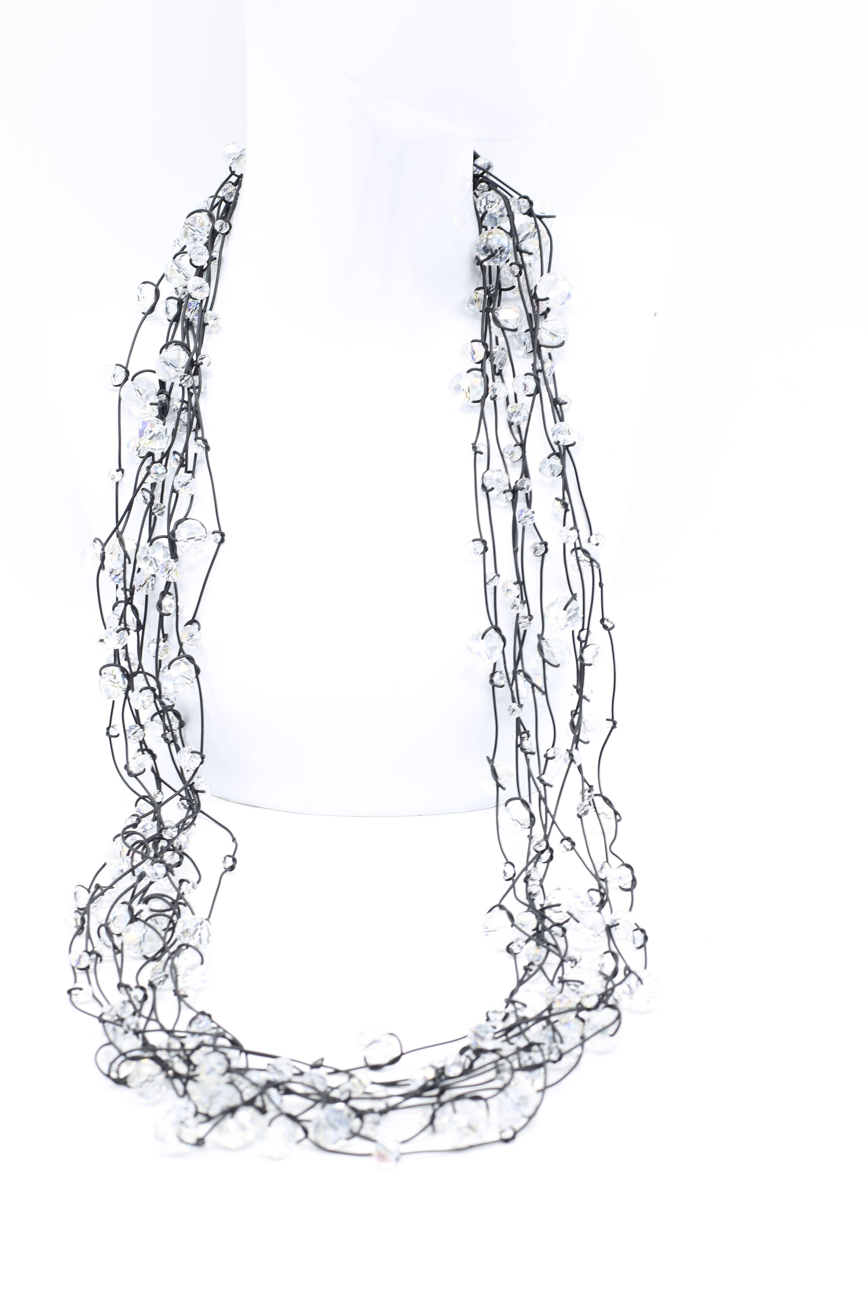 Jianhui London – wholesale Beaded/pearl necklace – Elegant Statement Crystal Faceted Beads Necklaces11